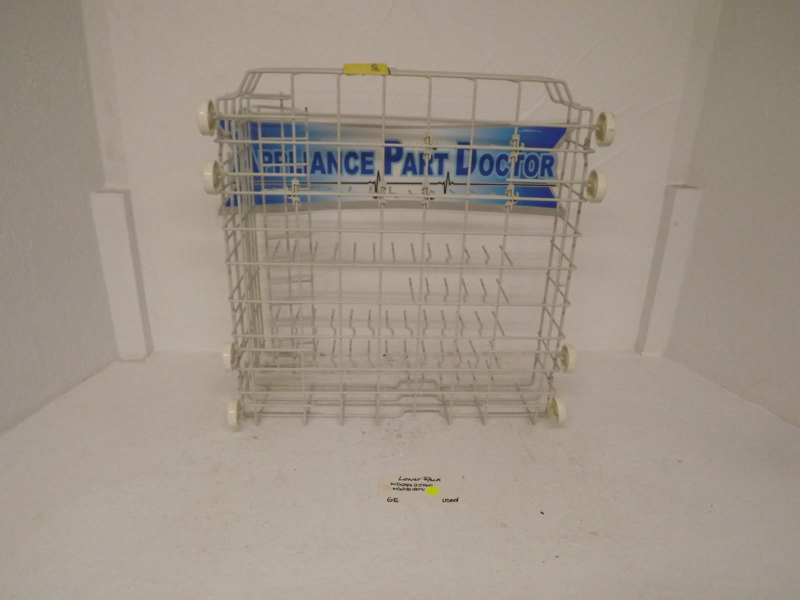 GE Dishwasher WD28X25960 WD28X10071 Lower Rack Used GE Dishwasher WD28X25960 WD28X10071 Lower Rack Used